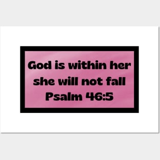 Bible Verse Psalm 46:5 Posters and Art